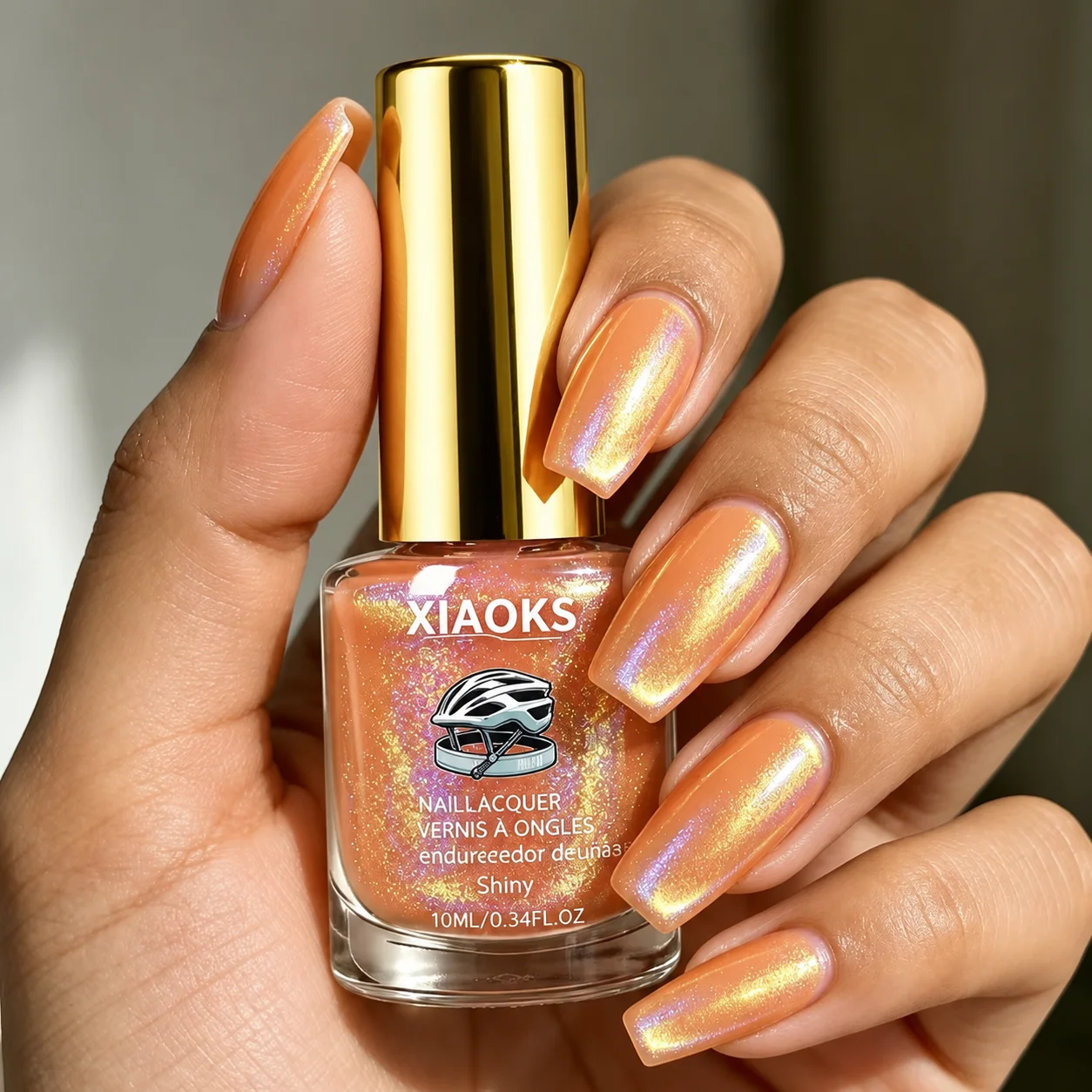 Xiaoks Sunset Orange Mermaid F - Nail Art Orange ulasan dan harga
