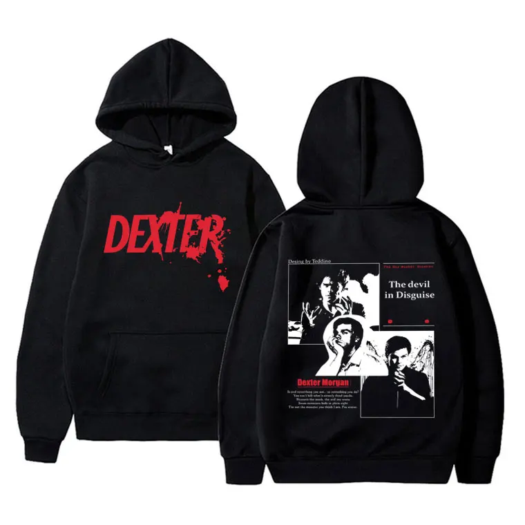 

TV Play Dexter Morgan The Devil in Disguise Hoodie Men Women Casual Vintage Streetwear Male Fashion Oversized Pullover Hoodies