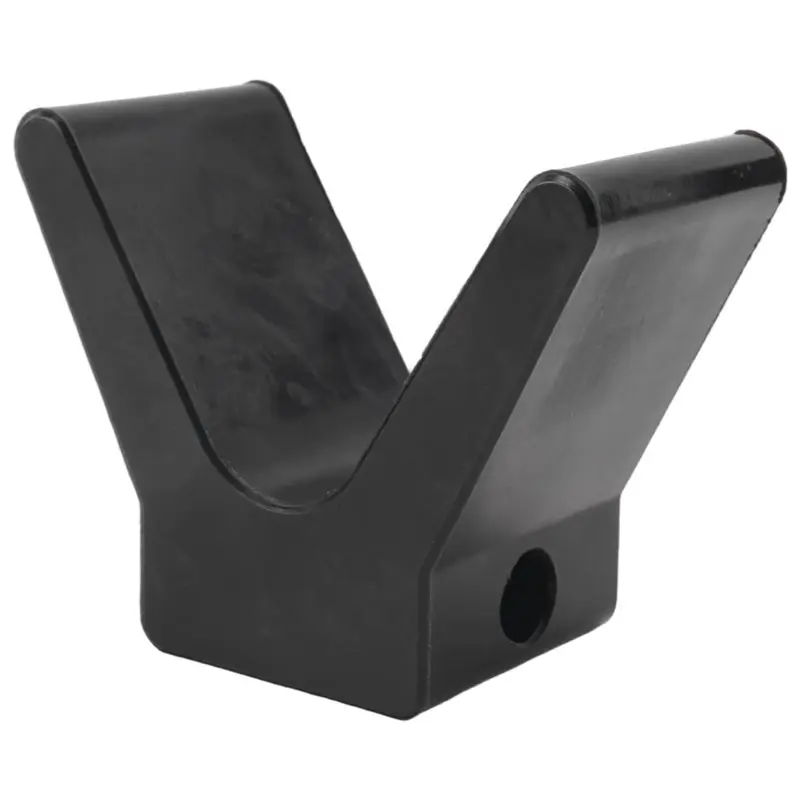 Upgraded V-Style Boat Trailer Bow Stop Block Trailer Rubber Bow Stop Non Marking Mounting Hole 2 Inch Width 4 Inch V-Span
