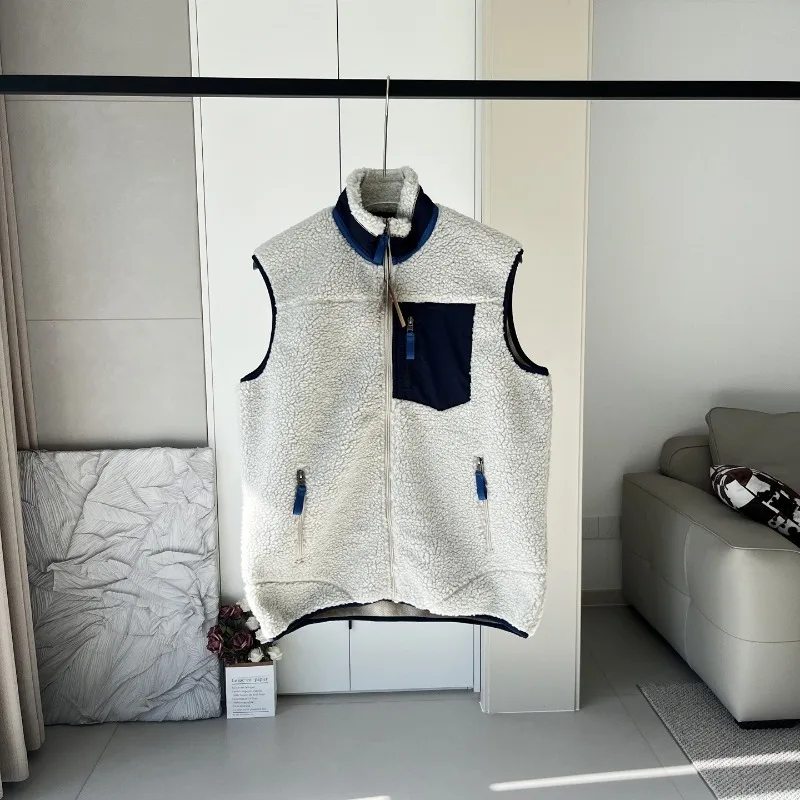 عالية الجودة صوف الضأن فضفاض الوقوف طوق الصوف جاكيت زيبرا الخريف والشتاء سميكة الدافئة لينة ومريحة زوجين سترة