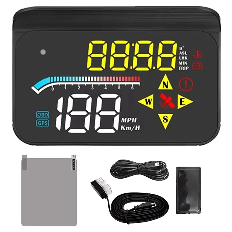Mini-Windschutzscheiben-Projektor Universelles Auto-HUD-Tachometer M17 OBD GPS Head-Up-Display Autoelektronik-Zubehör-Boom