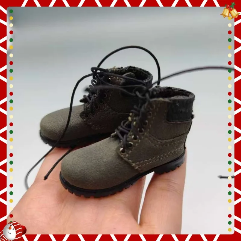 

1/6 Scale Male Soldier Solid Shoes Green Boots with Shoelace Dolls Shoes Model for 12'' Action Figures Body Accessories
