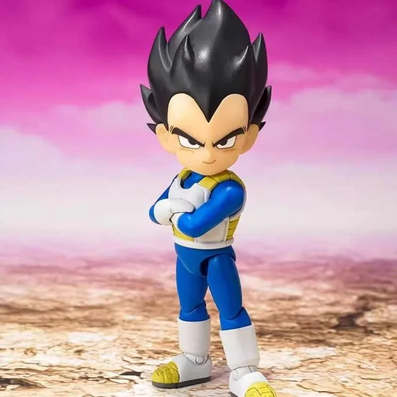 Bandai S.H.Figuarts Dragon Ball Daima Vegeta Mini 1/12 Anime Figure Collection Room Decoration Q Version Model Toy Birthday Gift