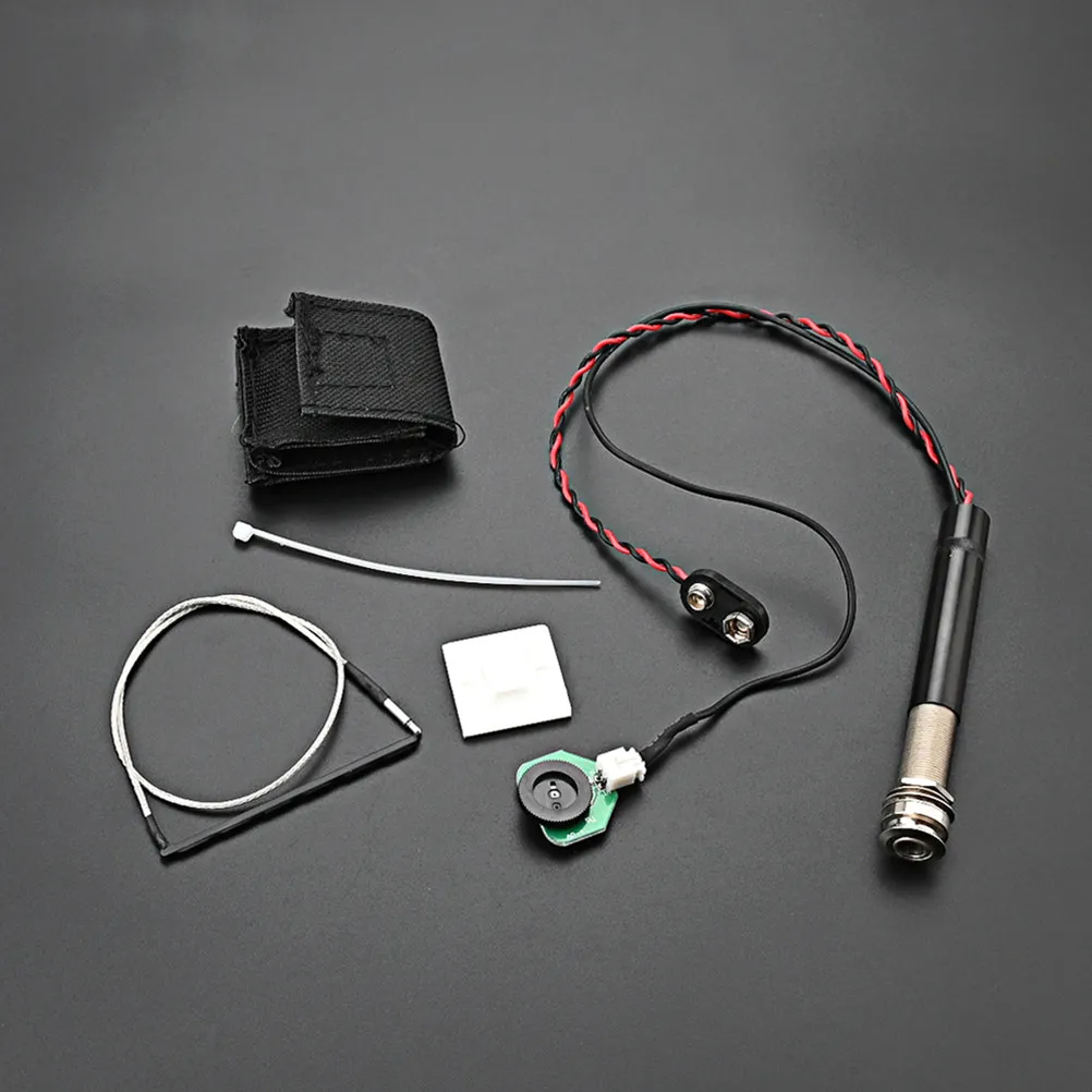 Acoustic Guitar Pickup Set – Piezoelectric, Easy Amplifier Connection, Durable for Folk & Steel-String Guitars