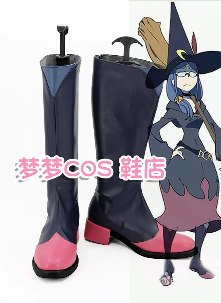 

Little Witch Academia Ursula Callistis Teacher Cosplay Costume Shoes Handmade Faux Leather Boots