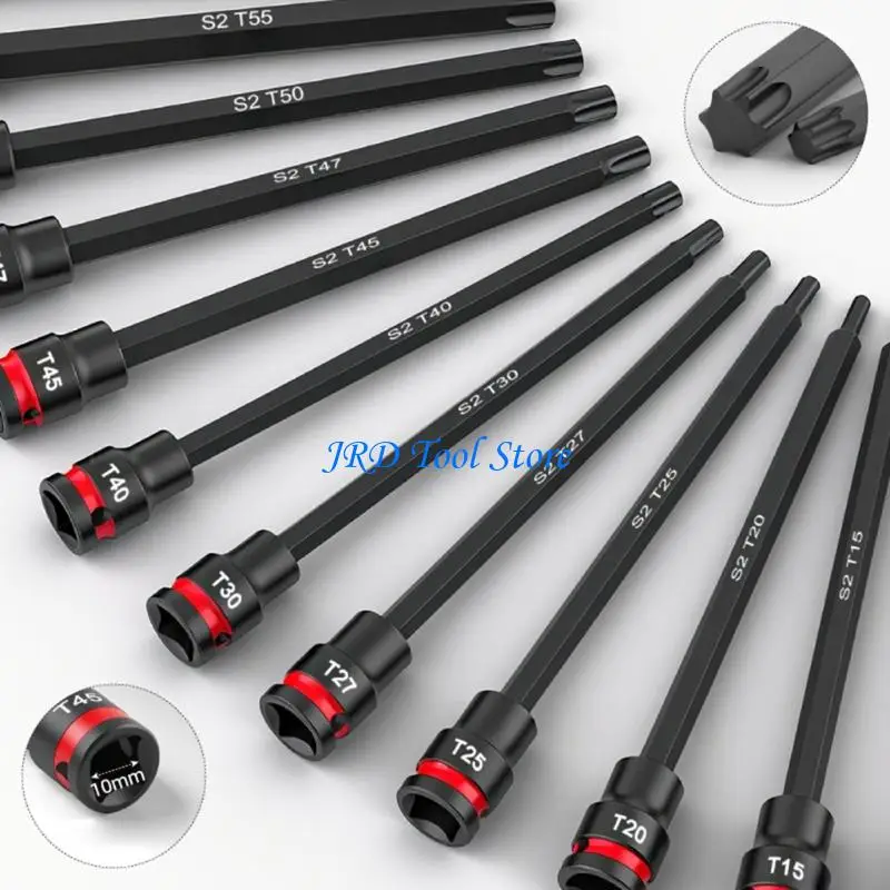 A2UD Impact Socket Reinforced Nut Screwdriver 3/8inch Drive Impact Bit Drill Bit Adapter Drive Socket