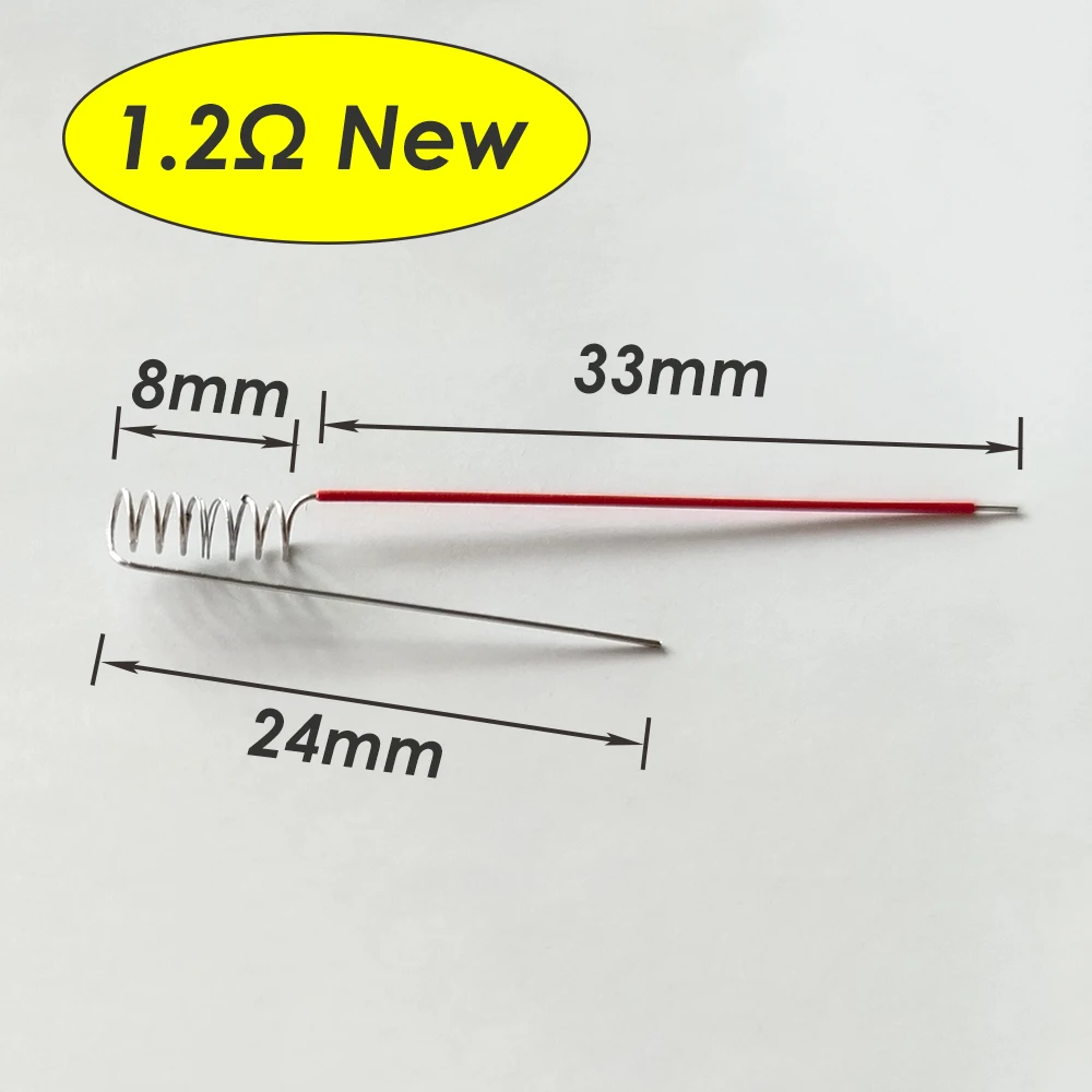 Imagem -04 - Fio de Calor para Substituição Prebuilt Bobina Acessórios Resistência a1 1.2ohm 06 Ohm 0.8ohm Ni80 Ohm 50 Pcs 100 Pcs