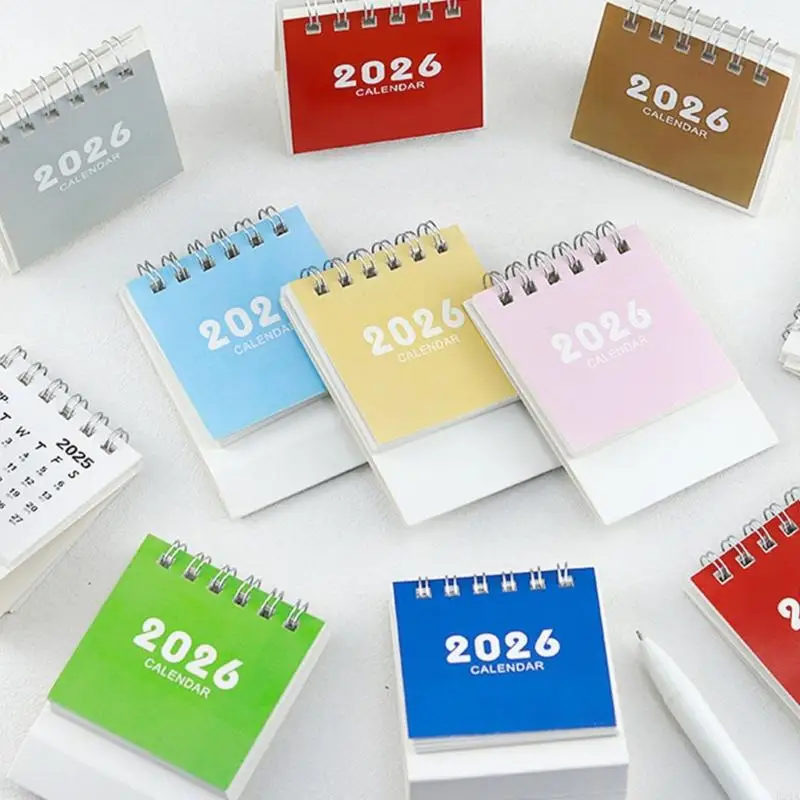 

2026 Desk Calendar Twin-Coil Binding 17 month Paper Calendar 08/2025 to 12/2026