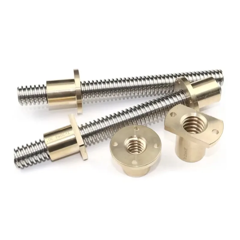 

22*5 Right Hand Stainless Steel Trapezoidal Lead Screw POM Nut Brass Nut CNC Machine Ball Screw for Stepper Motor Servo Motor