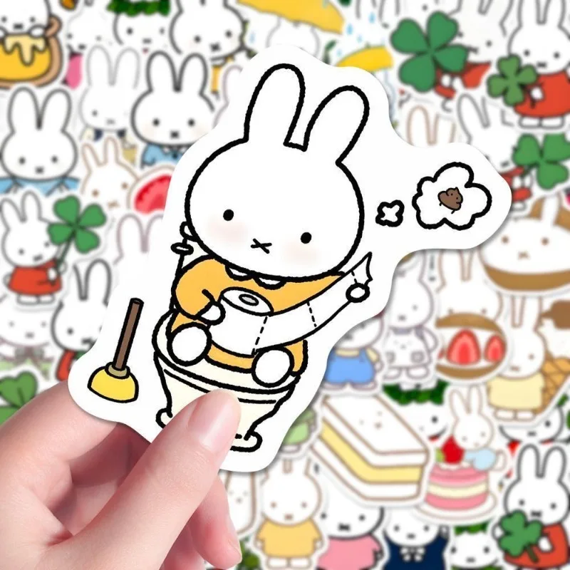Miffy High Color Value Creative Simple Sticker Cartoon Cute ins Student Hand Account Journal Decorative DIY Sticker Award Gift