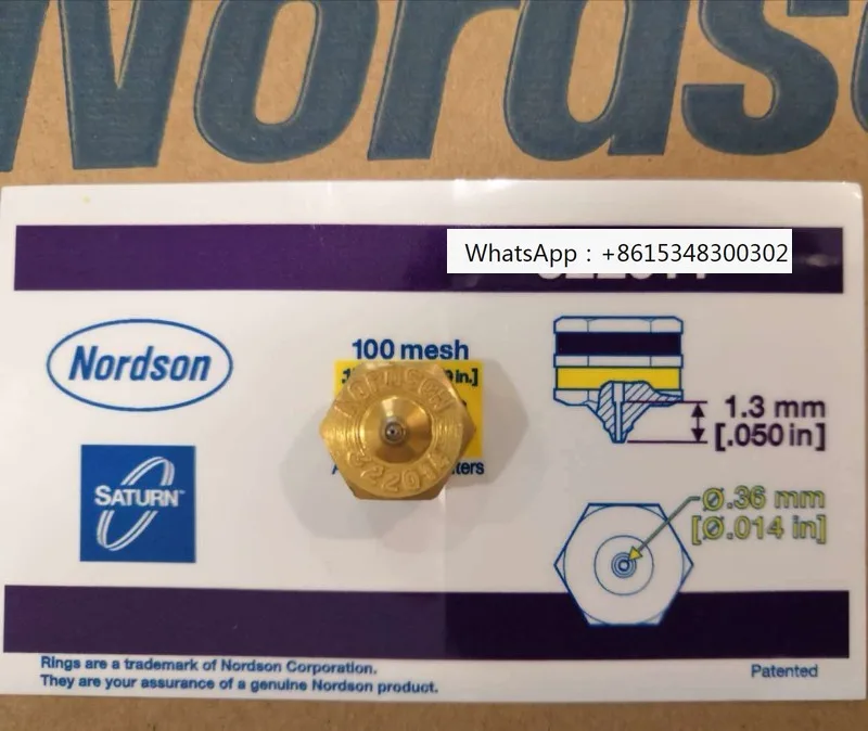 Nordson hot melt adhesive machine single hole straight nozzle nozzle nozzle nozzle nozzle NOZZLE, BR 322014