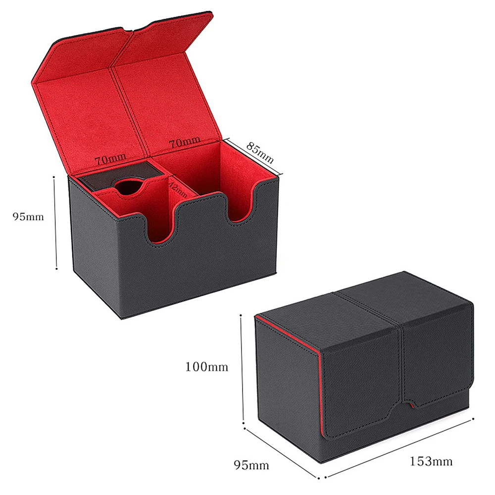 1Pc Trading Card Case Deck Box Storage for Durable Baseball Card Holder Display Cards Hobbies Protective Case
