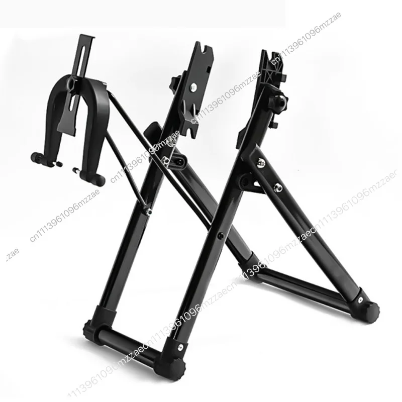Folding Bicycle Circle Table Mountain Bike Repair Table, Bicycle Repair Tool Wheel Correction Table Repair Table