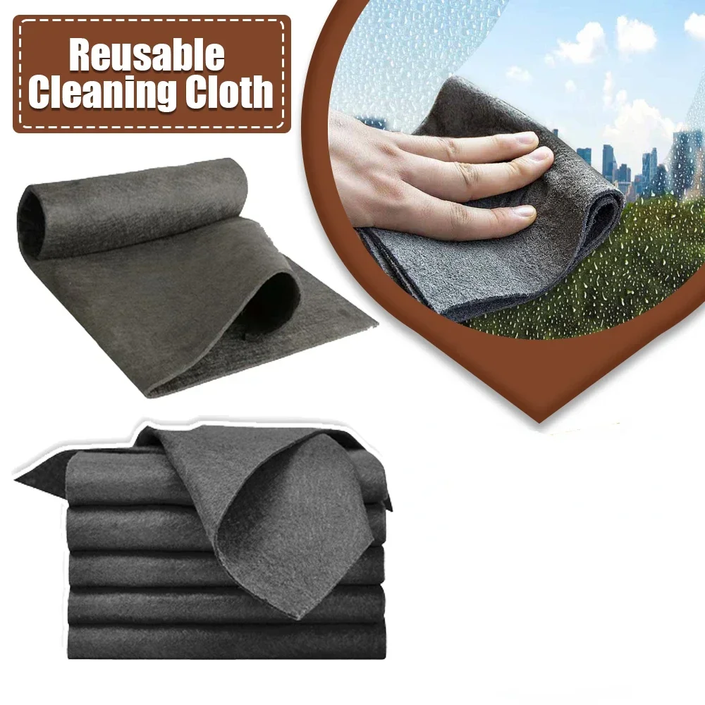 

4Pcs Magic Cloth Thickened Cleaning Cloths Reusable Microfiber Car Window Glass Wiping Rags No Trace Towel Household Clean Tools