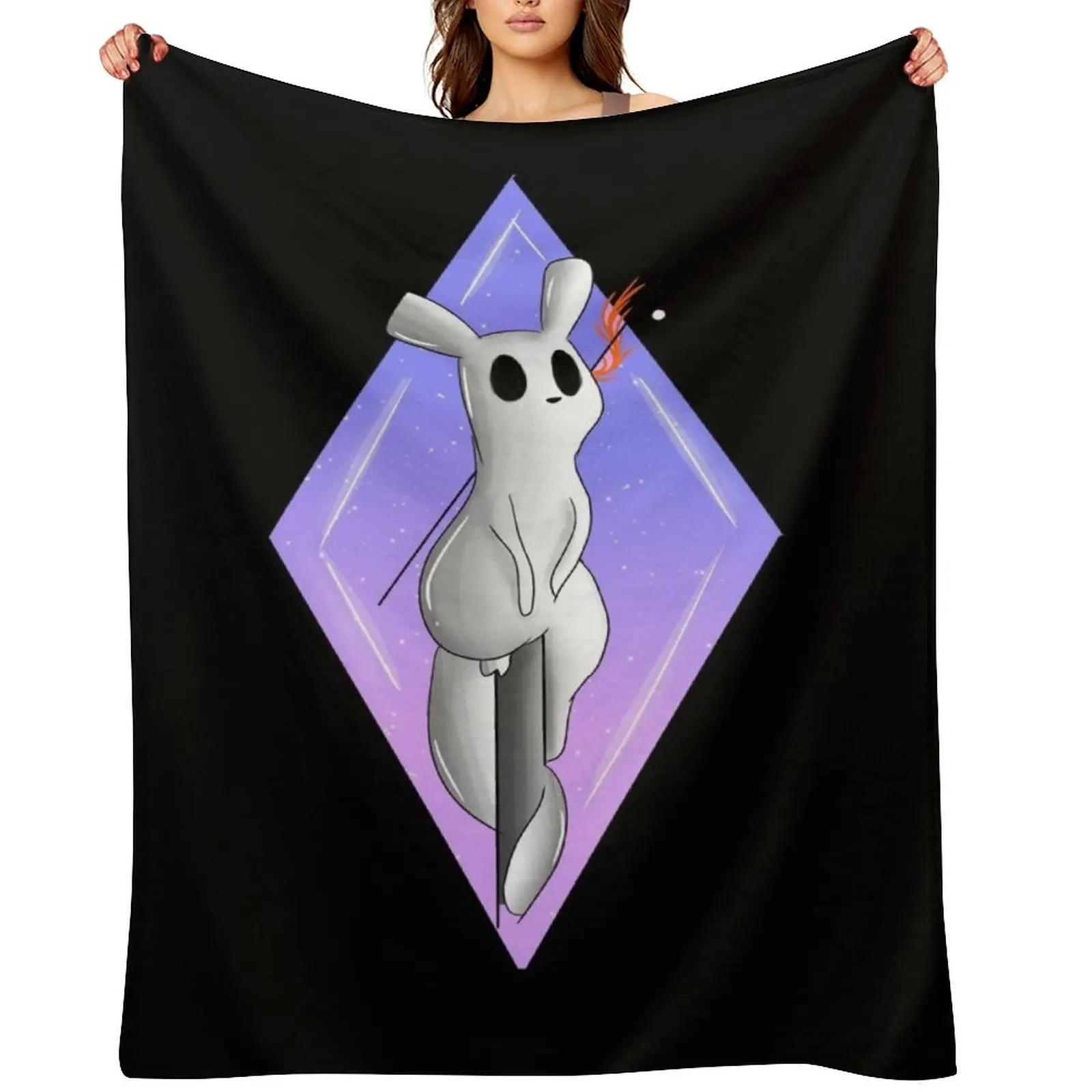

Diamond Slugcat // Rainworld Throw Blanket decorative heavy to sleep Stuffeds Blankets