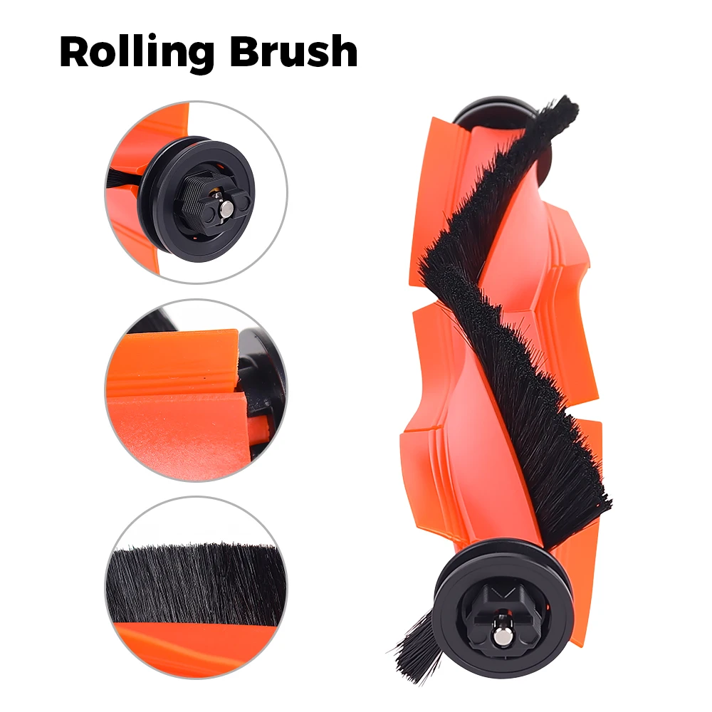 الفرشاة الرئيسية لـ Dreame S10 Pro S30 X30 X30 Pro X40 X40Pro X30Ultra X40Ultra L10s Ultra L20 Ultra Robot Vacuum Roller Brush Part #6