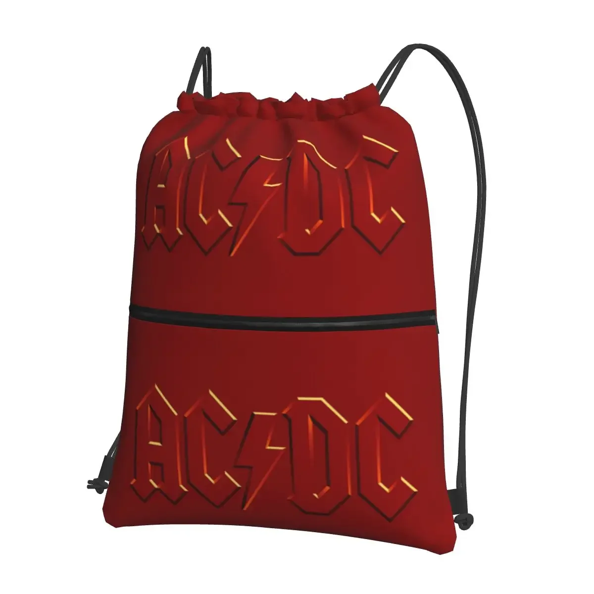 

AC DC Heavy Metal Портативные рюкзаки Сумка на шнурке Многофункциональный комплект на шнурке Карманные сумки для мелочей для школьников