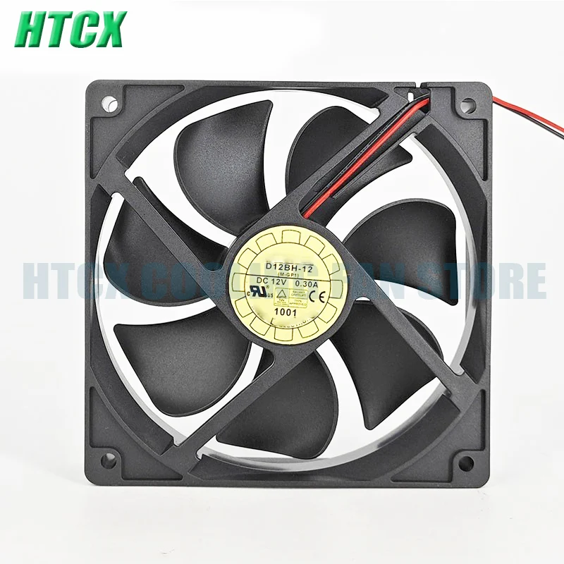 New 12025 D12BH-12 DC12V 12CM Silent Cooling Fan Fan Fan