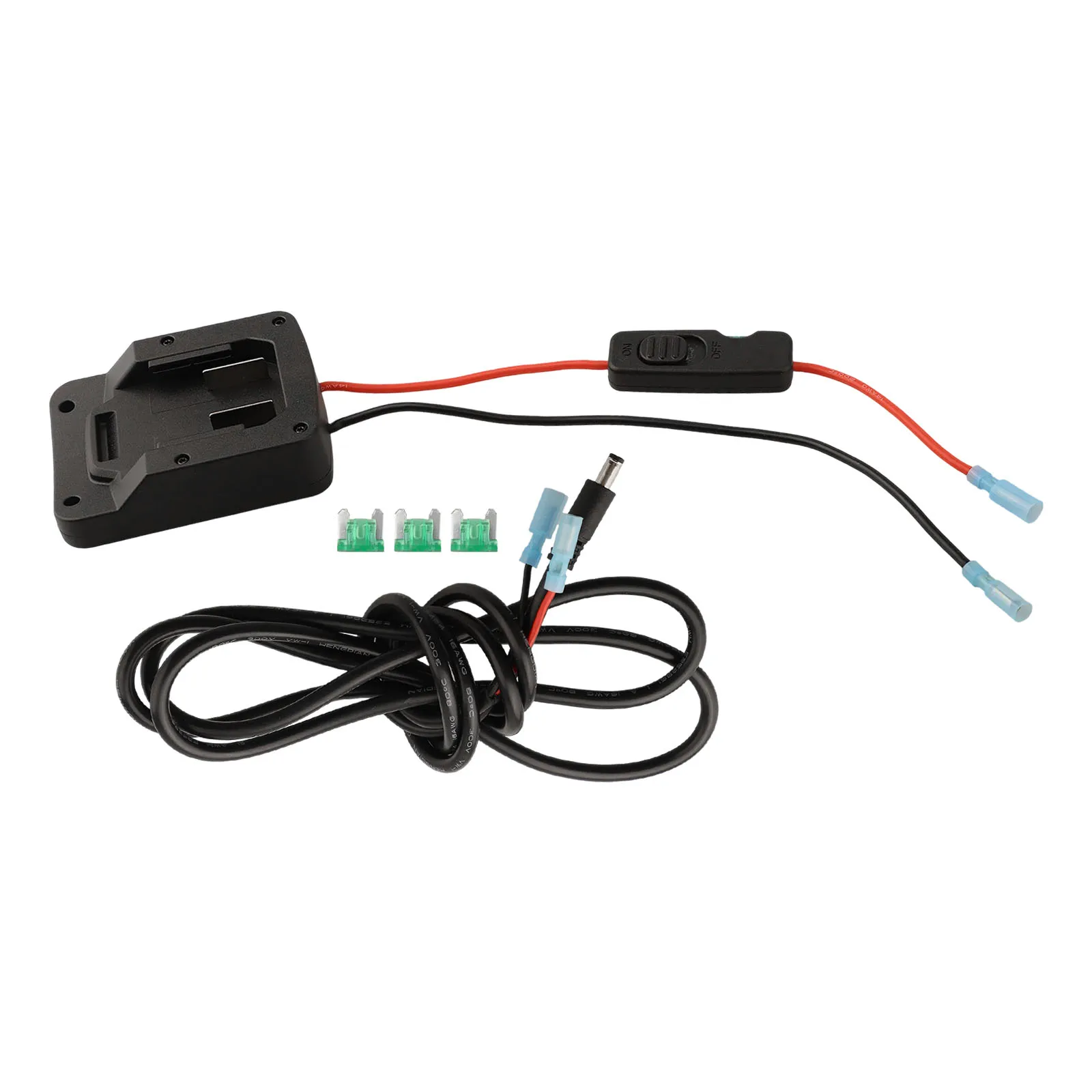 

DIY Battery Adapter Approx 9.3*7.5*2.6cm Power Connector Reliable Power Connection 12.5 Inches Of 14 Gauge Wire