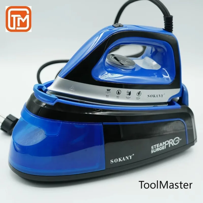 

【Hot Sale】2400W Steam Iron With 1.2L Large Water Tank - Heavy Duty Household Electric Iron (Fast Heating, Anti-Drip, Vertical St