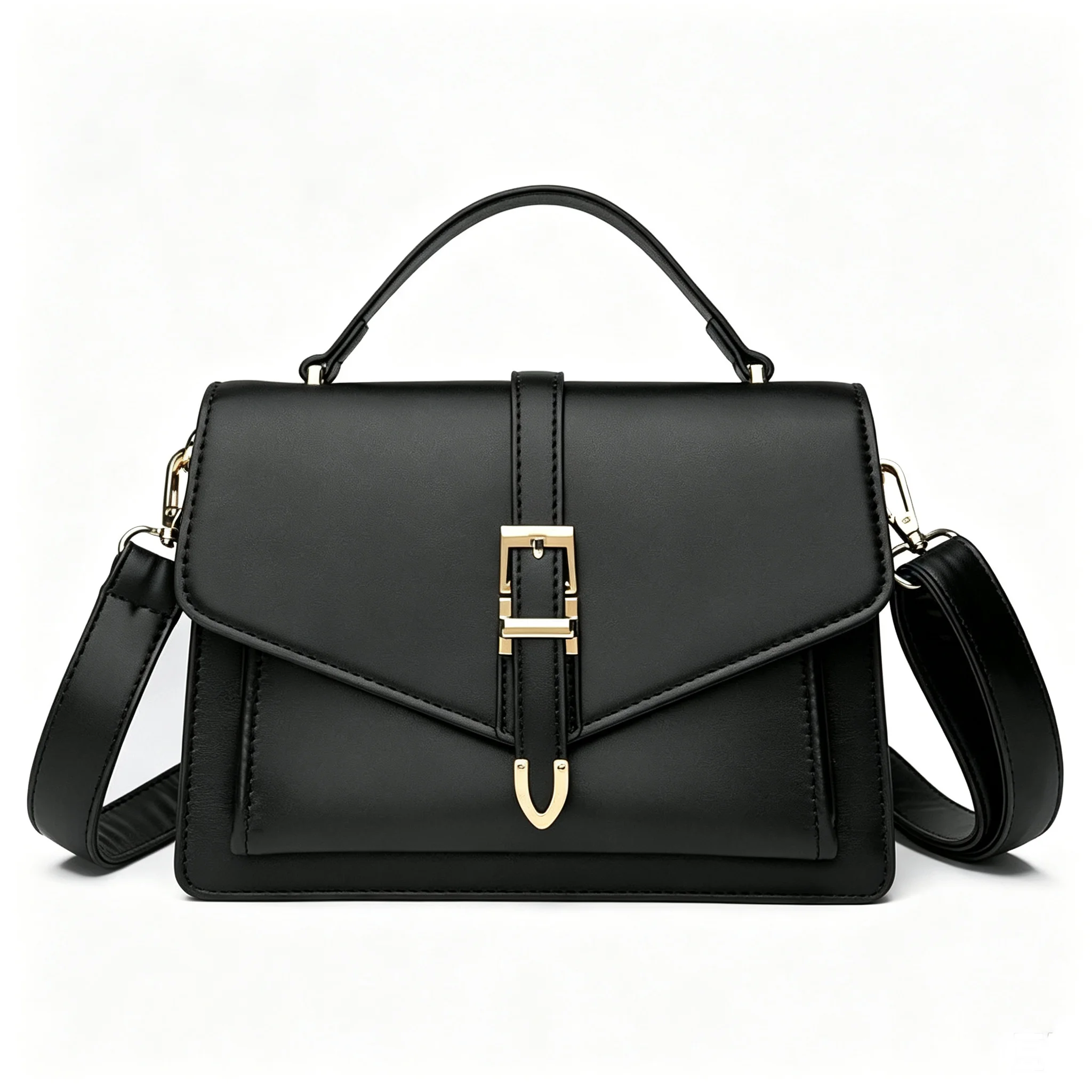 Leather Work Handbags For Women - Women PU Leather Handbag Elegant Flap