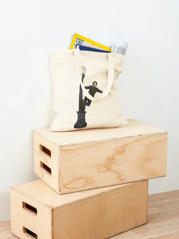 الغناء في المطر حمل حقيبة أكياس التسوق القابلة لإعادة الاستخدام سيدة حقيبة حمل حقيبة أكياس الحلوى النسائية