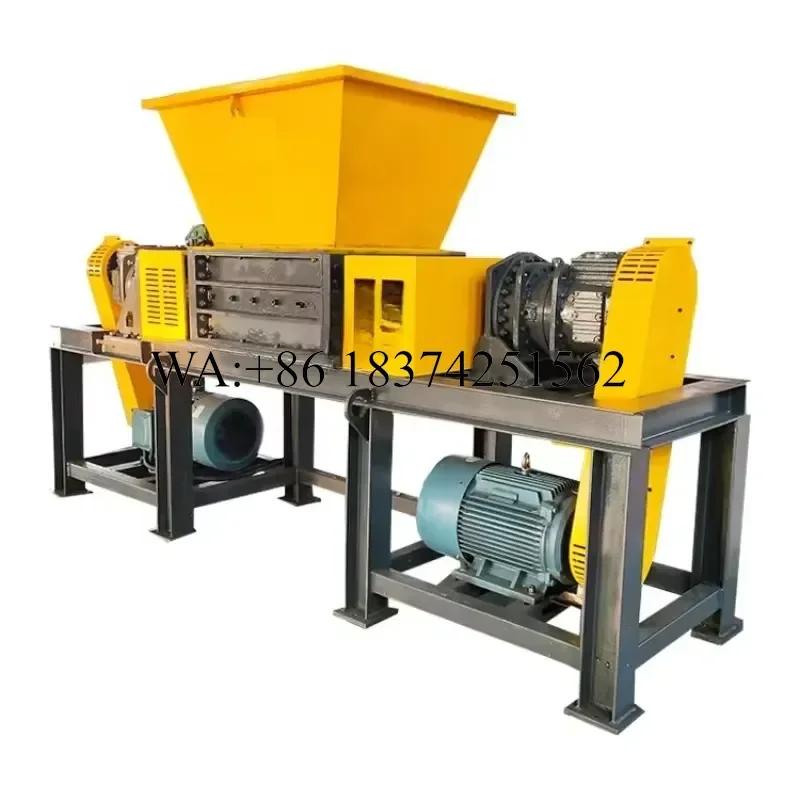 Wmwmnu for Heavy Duty 15kW Stainless Steel Blades Gear Driven Portable Safety Lock Energy Saving Eco Friendly Waste Plastic