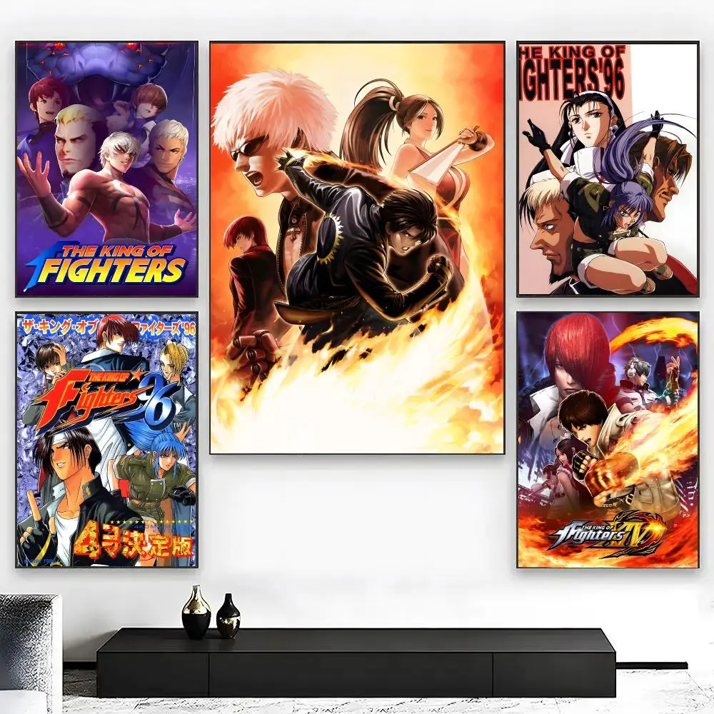 Game T-The King Of Fighters Poster High Quality Bedroom Living Room Aesthetic Wall Decoration Painting Stickers Gift