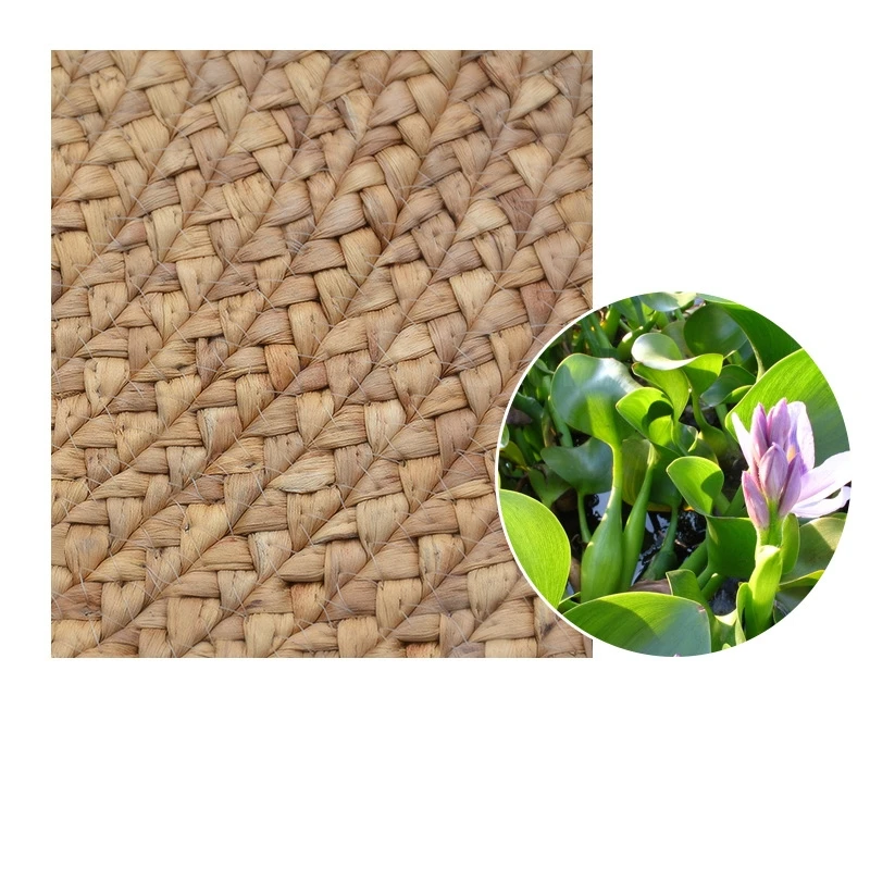 Round Woven Carpets Handmade 100% Pure Natural Jute Rugs for Bedroom Living Room Vintage Home Decor Natural Plants Floor Mats