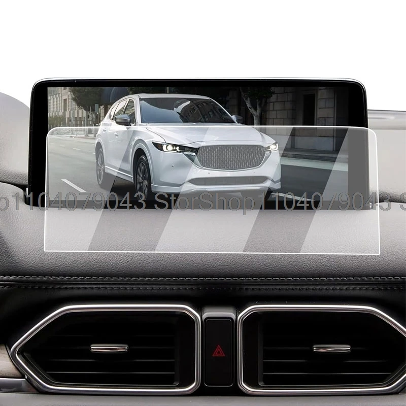 Tempered glass protective film for Mazda CX-5 2022-2024 2025 10.25 inch Car infotainment GPS radio navigation Anti-scratch Film