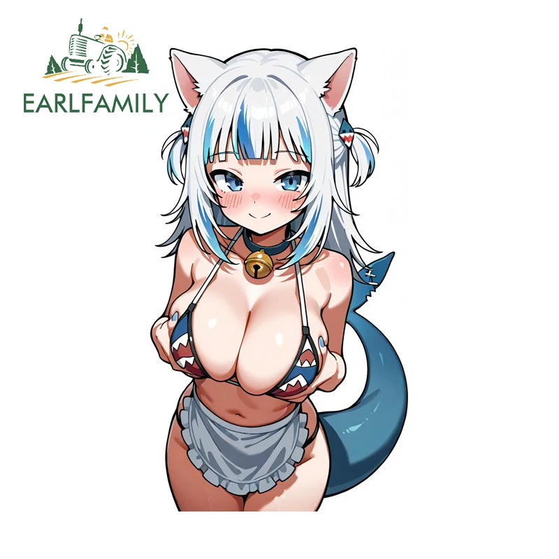 

EARLFAMILY Kawaii Bikini Anime Loli Car Sticker Personality Gotoh Hitori Waterproof Windows Decal Funny Trunk Laptop Car Styling