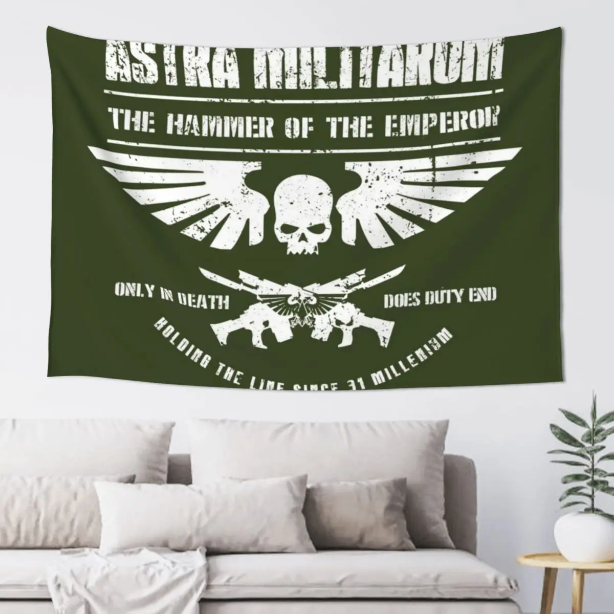 

Hammer of the Emperor - Astra Militarum Imperial Guard Tapestry Things To The Room Home Decorations Tapestry