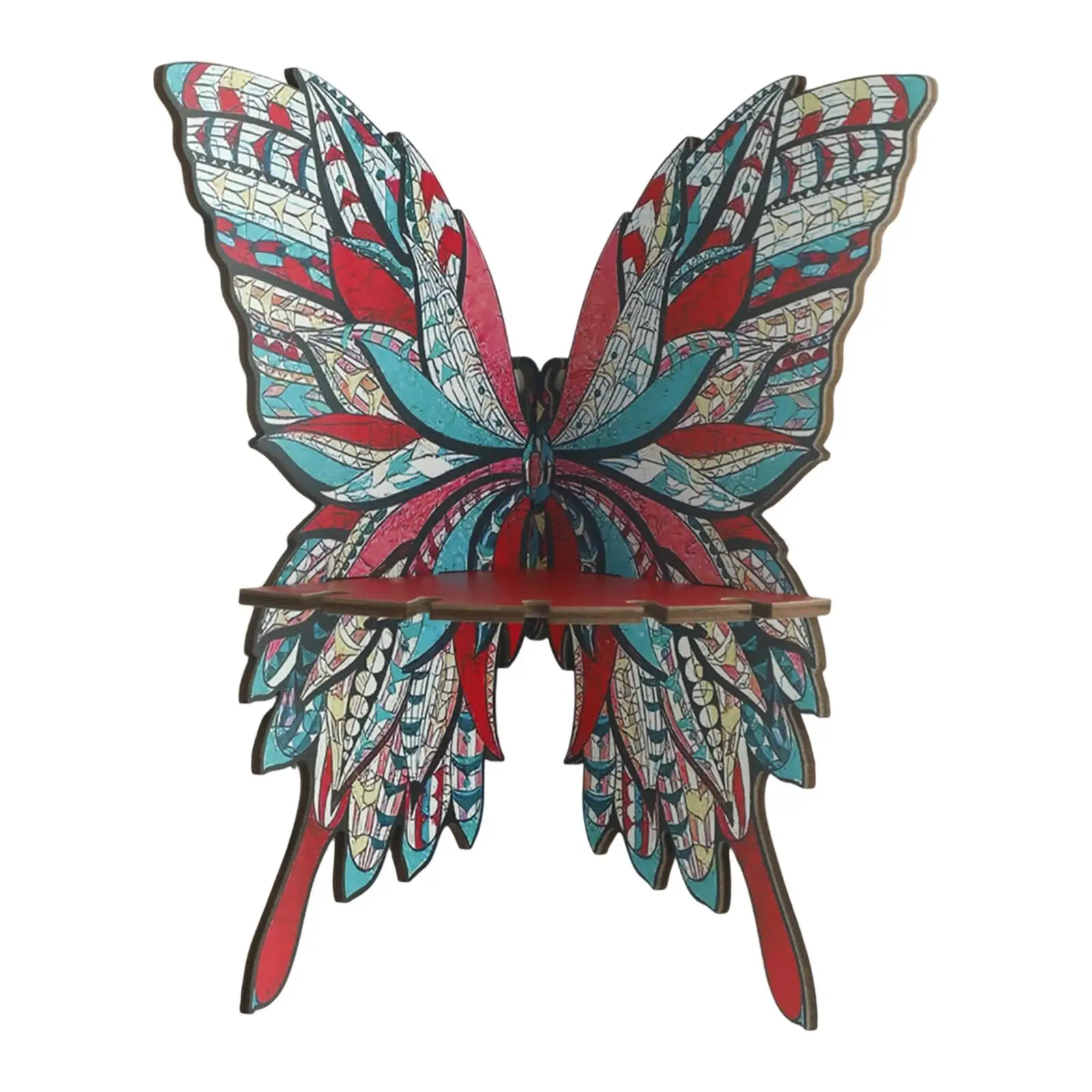 Butterfly Corner Shelf Display Stand Wooden Lightweight Cute Wall Mounted