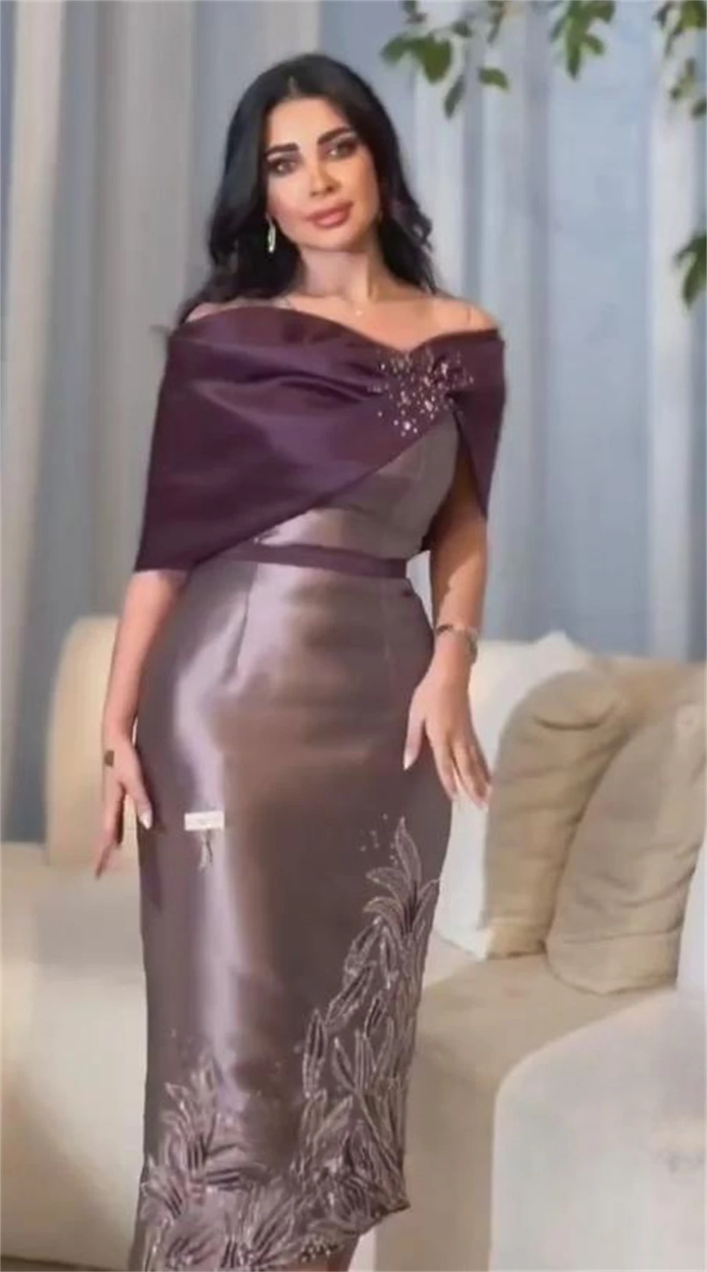 Customized Prom Dresses sparkle Off-the-shoulder Sheath Cocktail Flowers Sequin S Occasion Evening Gown robe soirée فساتين نس