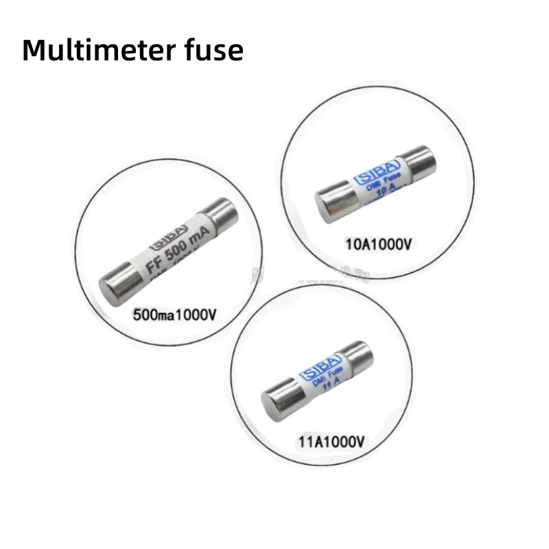 Multimeter Fuse Tube FF500mA 10A 11A 1000V SIBA Instrumentation F15BF17B