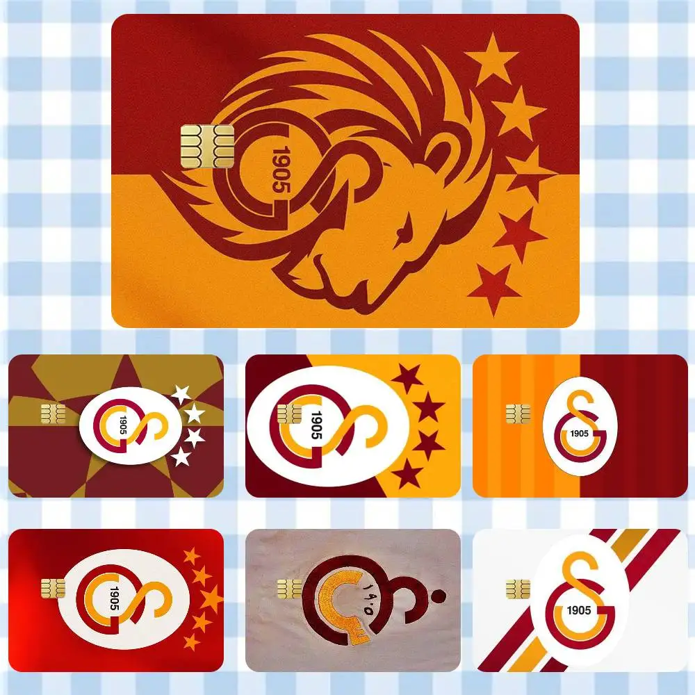 

Classic G-Galatasaray S-SK pattern 1905 Sticker Film Tape Skin for Credit Card Debit Card Waterproof Stickers