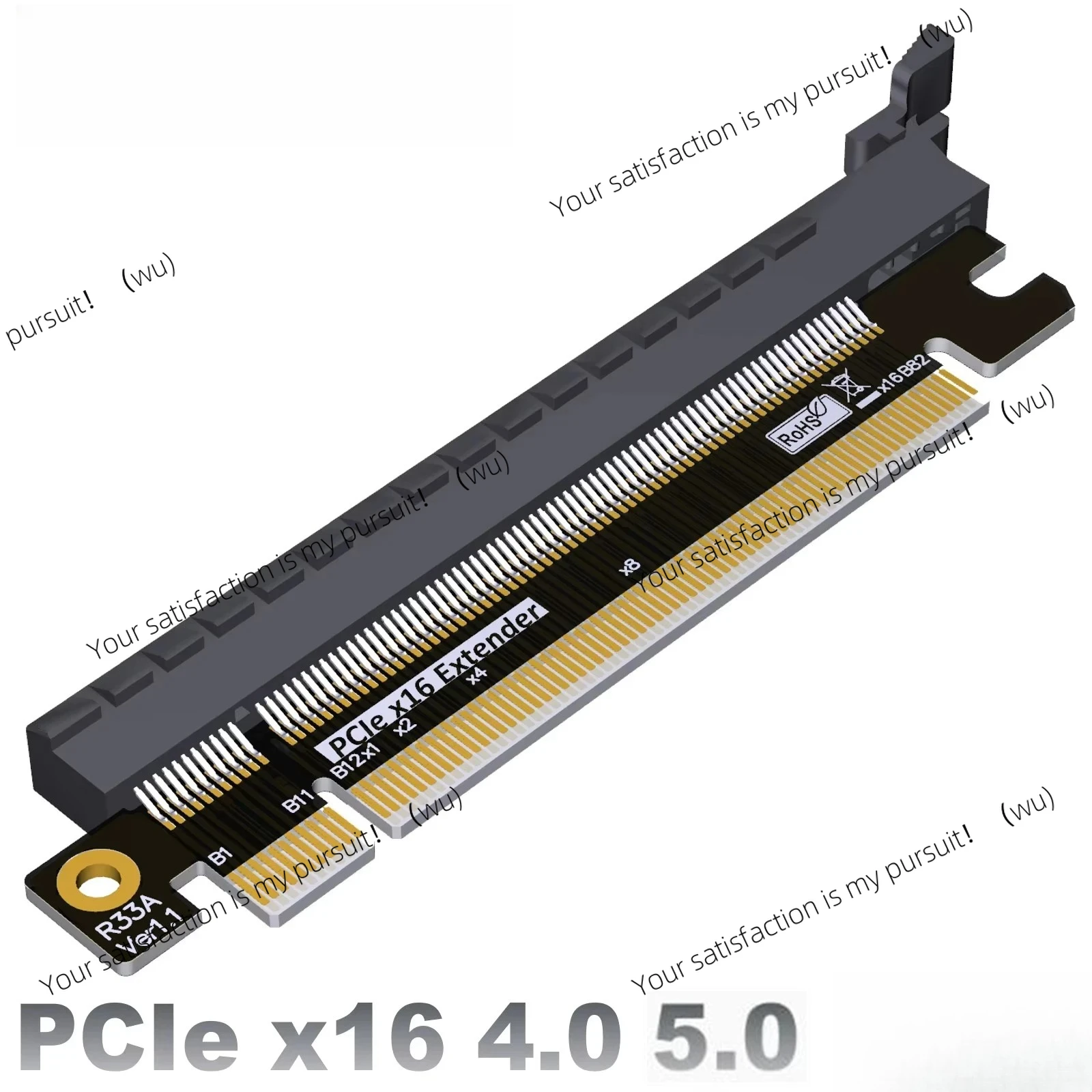 

PCI Express 5.0 x16 x8 x4 Gen5/4 Riser Card Graphics Card Expansion Steering Riser Extended Adapter PCIE Extender Slot Protector