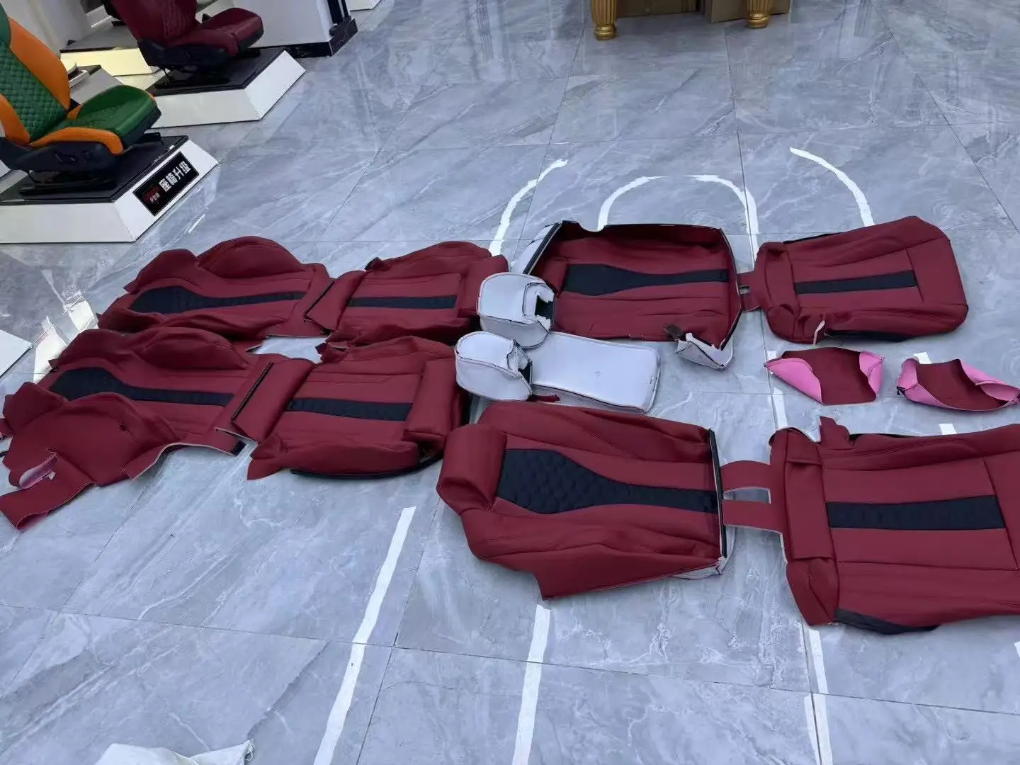 F30 F80 F10 M3 M5 X1 X3 X5 X6 Upgraded Custom Leather Cover and Sponge Seat Sports Racing Bucket Seat