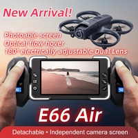 2025 New E66 Air Mini Drone Screen Control Can Take Photo UAV ESC Dual Camera Quadcopter Remote Control Aircraft