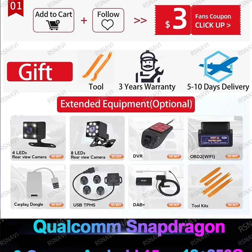 Android 15 For Honda Accord 7 2003 - 2007 Head Unit Stereo Autoradio Navigation 4G LTE 5G WIFI DSP Car Radio Qualcomm AUTO BT