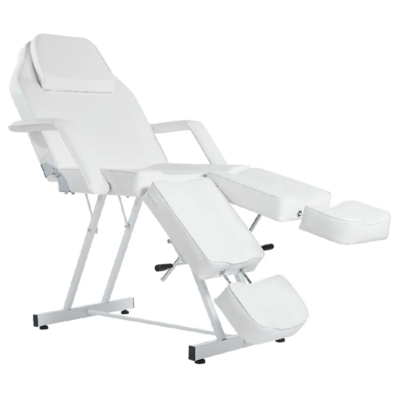 Massage bed, beauty bed, barber chair, black and white massage chair, adjustable split-leg tattoo chair, massage chair