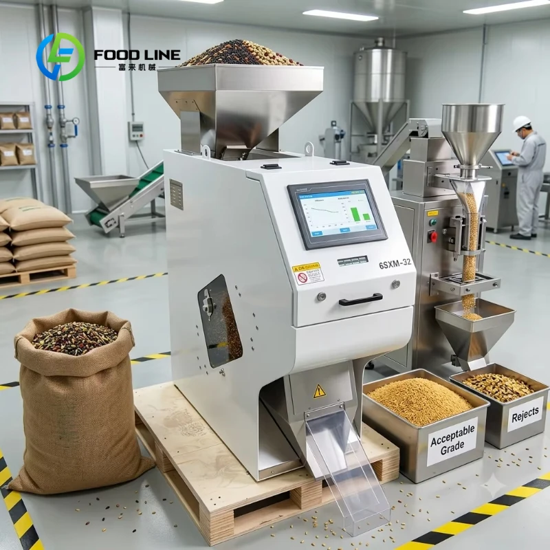 Customized Commercial Optical Color Sorter for Coffee Coffee Color Sorter for Coffee Processing Workshop Bean Sorting Machine