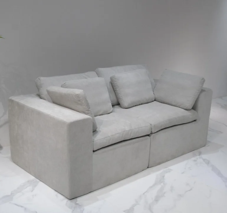Direct Sales Cheap Fabric Sofas Set Vacuum Compression Sealed Sponge Filling For Hotel Living Room Apartment Mall Villa Hospital