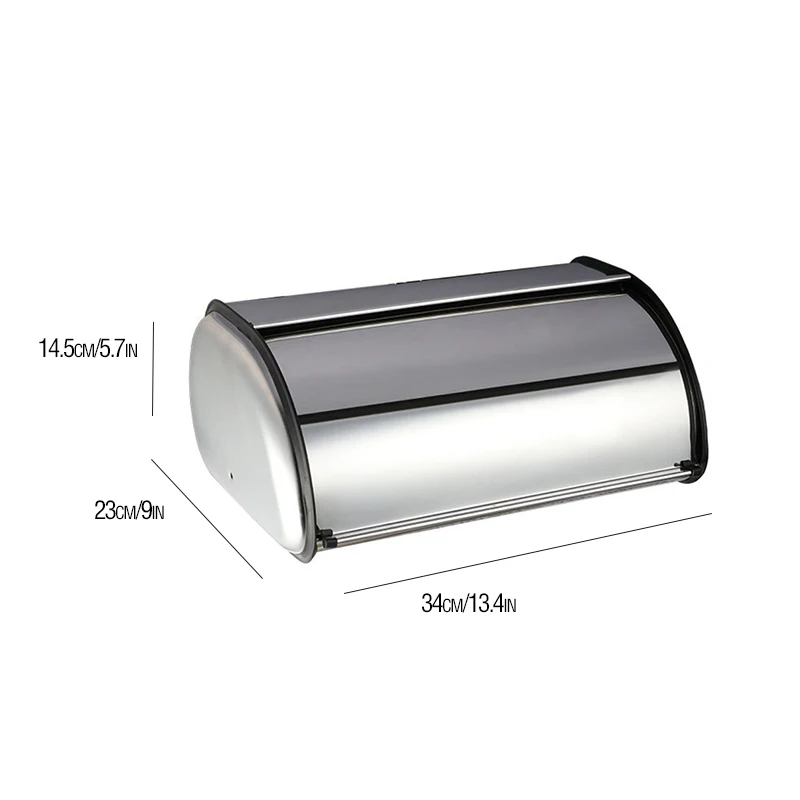 Colore originale, piccola scatola per il pane a forma di tamburo lucido