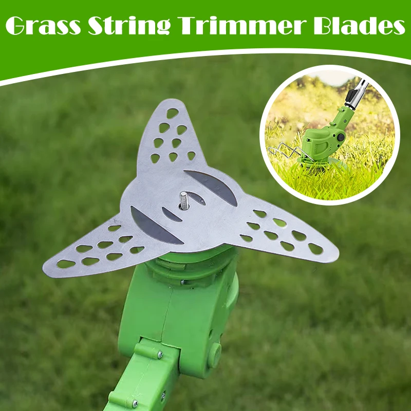 

1/2/4pcs Metal Grass String Trimmer Brushcutter 3 Teeth Water Drop Blade Garden Power Tool Accessories Metal Brush Cutter Blades