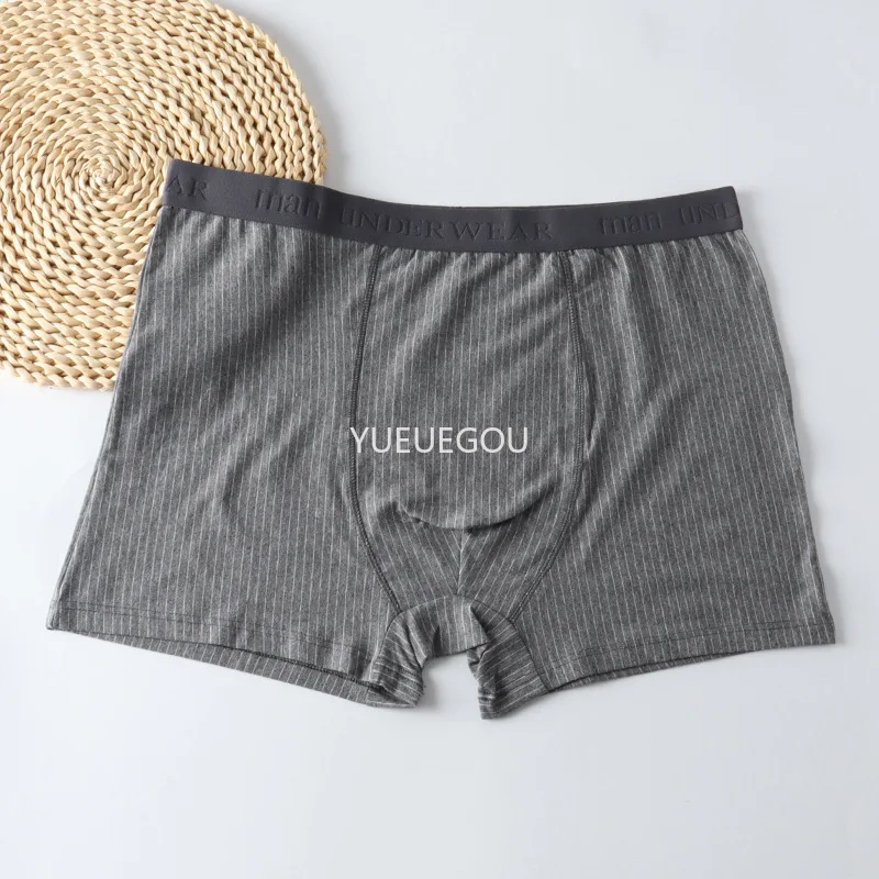 3 قطعة الملاكمين القطن الرجال حجم كبير 150 كجم الوزن الثقيل فضفاض ملابس داخلية جيدة التهوية كبيرة طويل القامة مطاطا حزام الراحة تناسب السراويل