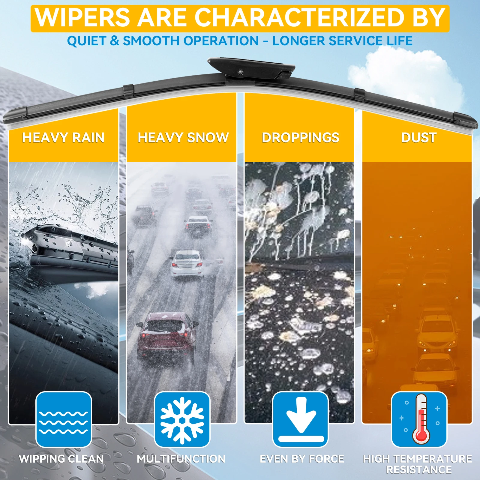 Erick\'s Wiper LHD Front Wiper Blades For Renault Megane 2 MK2 2006 - 2008 Windshield Windscreen Window Car Rain Brushes 24\