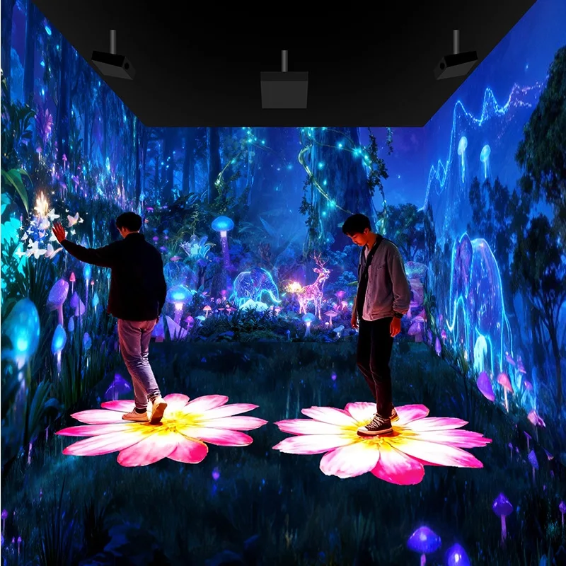 Wall interactive projection, engineering holographic projector