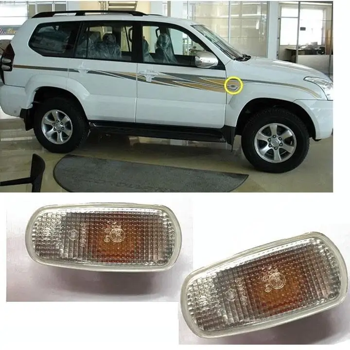 Side Fender Sign Light for Toyota Rand Cooluze Prado 2005 FJ120 LC120