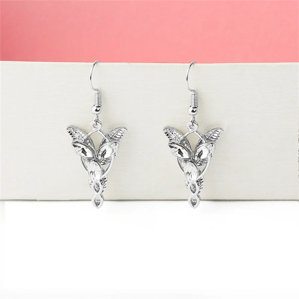 Fashion Arwen Elvish Jewelry Evenstar Earrings For Women Move Cosplay Peripheral Party Accessories